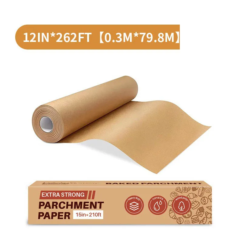 لفة ورق البرشمان مزدوجة الجوانب ورق البرشمان أوراق الخبز كوتابل الخبز الخبز بطانات لفرن الهواء المقلاة شواء حصيرة