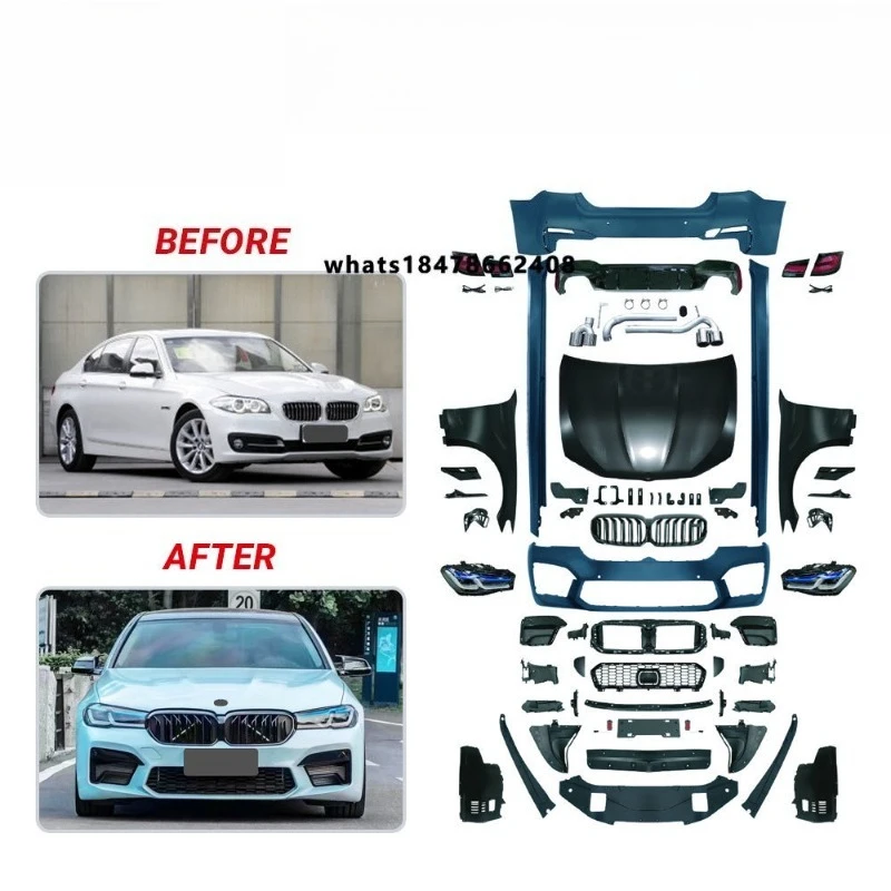 

Front and rear bumper kits Auto body parts F1018 2011-2017 upgraded to G3038 M5 2021 Plus universal body kits
