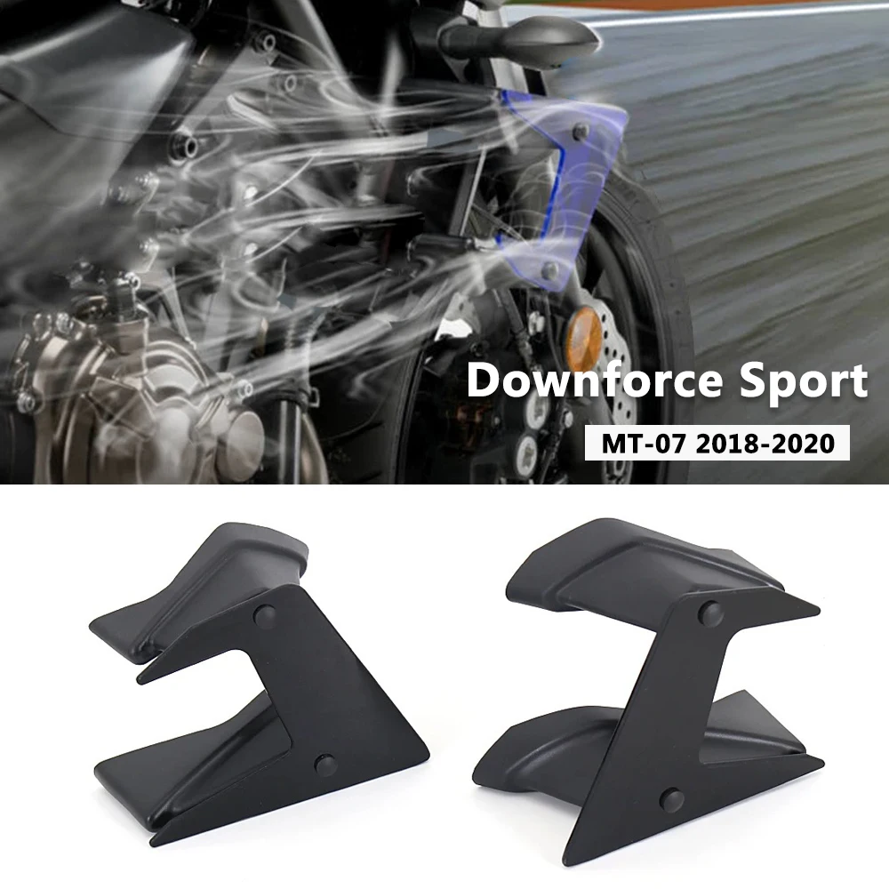 

Motorcycle Sport Downforce Fit For MT-07 MT07 SP 2018-2020 2019 MT-07 SP Naked Side Spoilers Aerodynamic Wind Wing Deflector