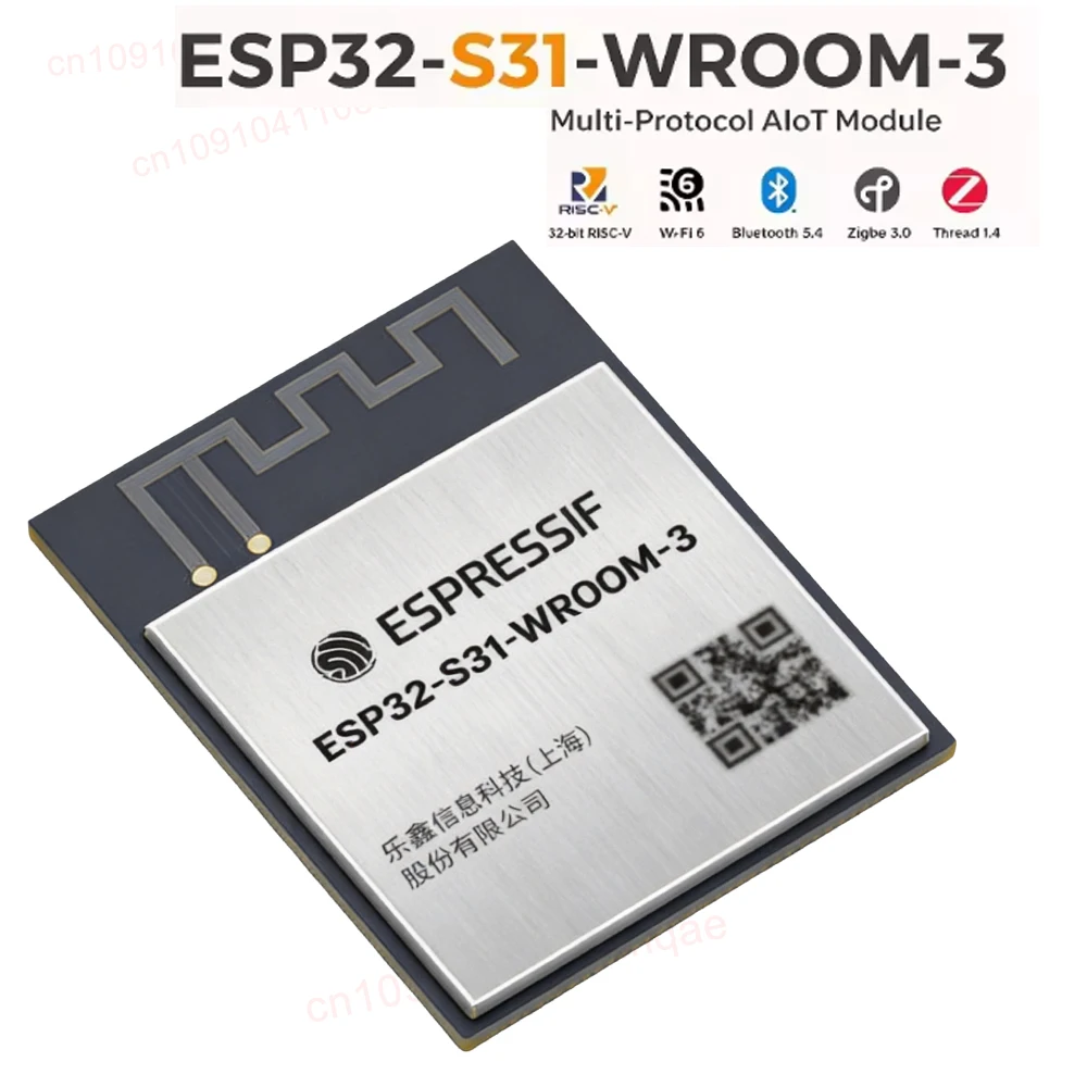 ESP32-S31-WROOM-3-N16R16V Multiprotocol AIoT Module 32 Bit RISC-V Wi-Fi 6 Bluetooth 5.4 54 GPIO IoT Smart Devices Wireless Sensi