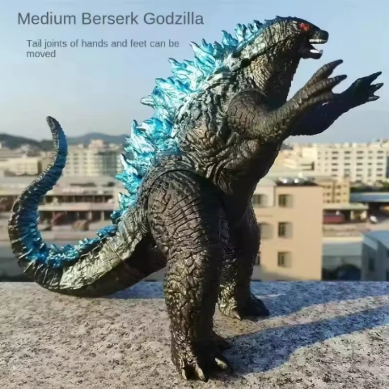 Godzilla VS King Kong Action Figurie large King of Monster Runaway Mechanical Red lotus Planet Godzilla Soft Glue Doll Model Toy