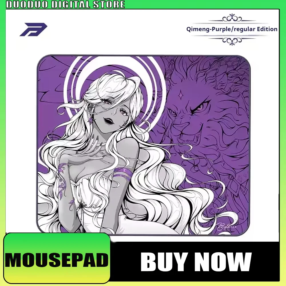

Original Bythere Qimeng Gaming Mousepad Anime Illustration Purple Star Smooth Surface 5mm Rubber Base FPS Esports Large Mousepad