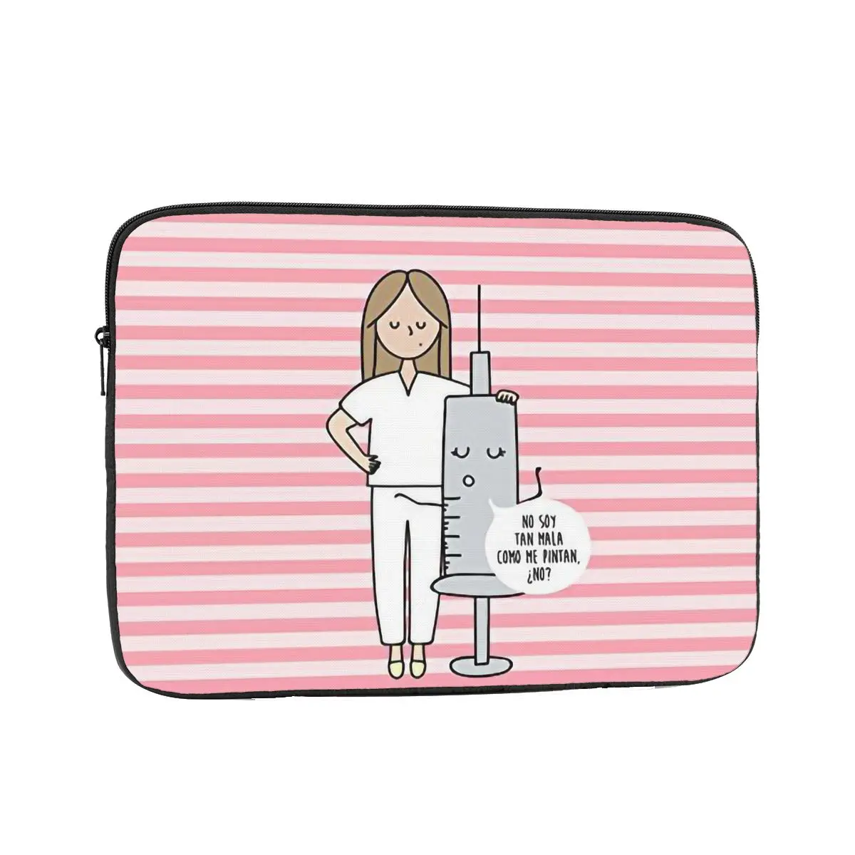 

Laptop Liner Sleeve Nurse Medicine 10 12 13 15 17 Inch Notebook Bag Case Enfermera En Apuros Doctor Computer Shockproof Case