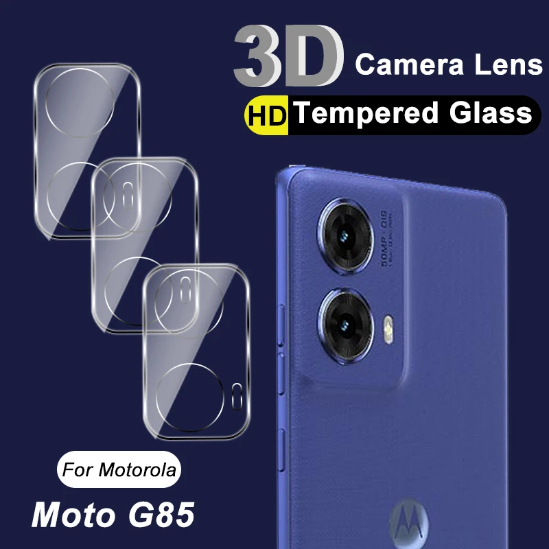 1 ~ 3pcs เลนส์ป้องกันภาพยนตร์สําหรับ Motorola Moto G85 3D กลับกล้องกระจกนิรภัยสําหรับ Motorola G85 MotoG85 5G ป้องกันหน้าจอ