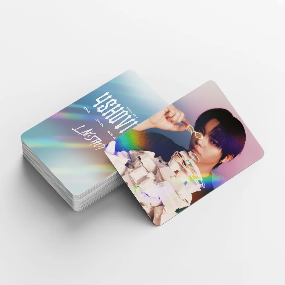 124 Laser Cards Boy Group Album 4SHOBOIZ Vol.2 4SHOVILLE Flash Card Stickers LOMO Cards Fan Collection Support Cards Gift
