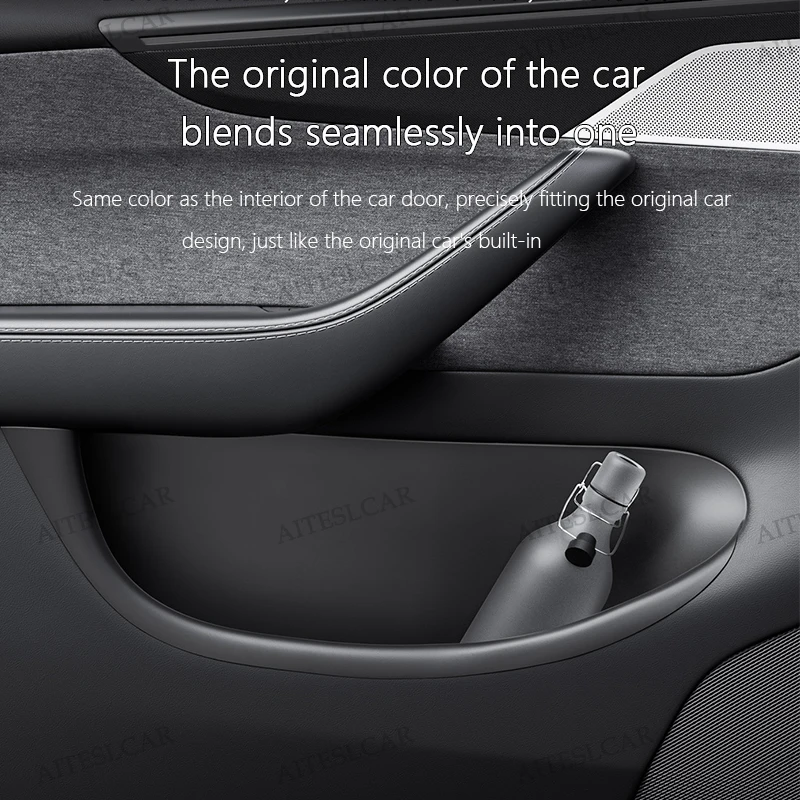 For Tesla Model Y Juniper Model YL Launch 2026+ Door Side Storage Box Full-Cover Front and Rear Interior Storage Box Accessories