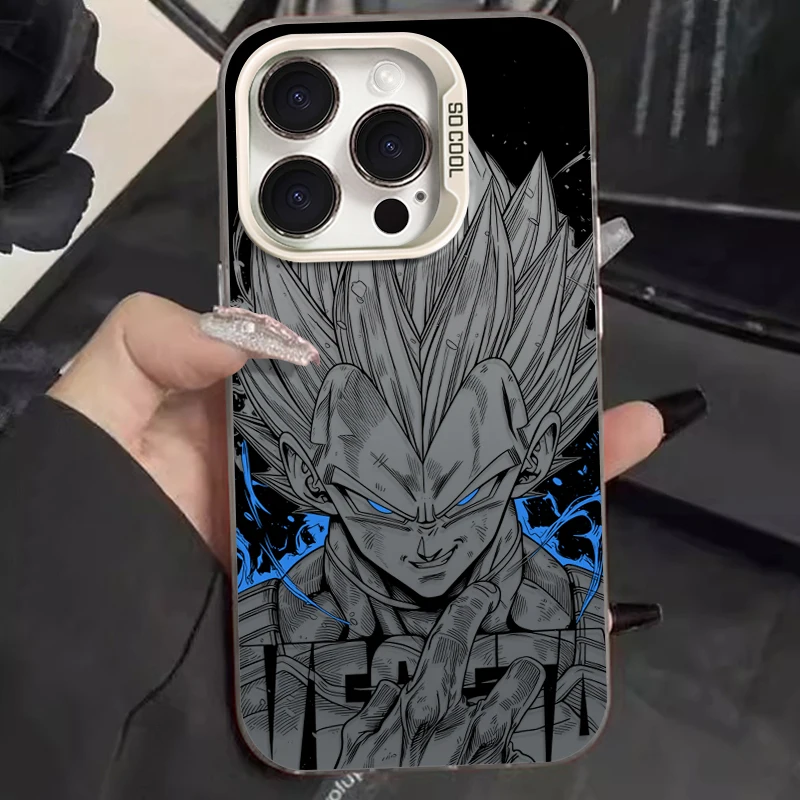 Funda Anime D-Dragon Ball Goku Vegeta para iPhone 17 16 15 14 13 12 11 Pro Max Plus 17 Air 16E X XR XS Max a prueba de golpes 6