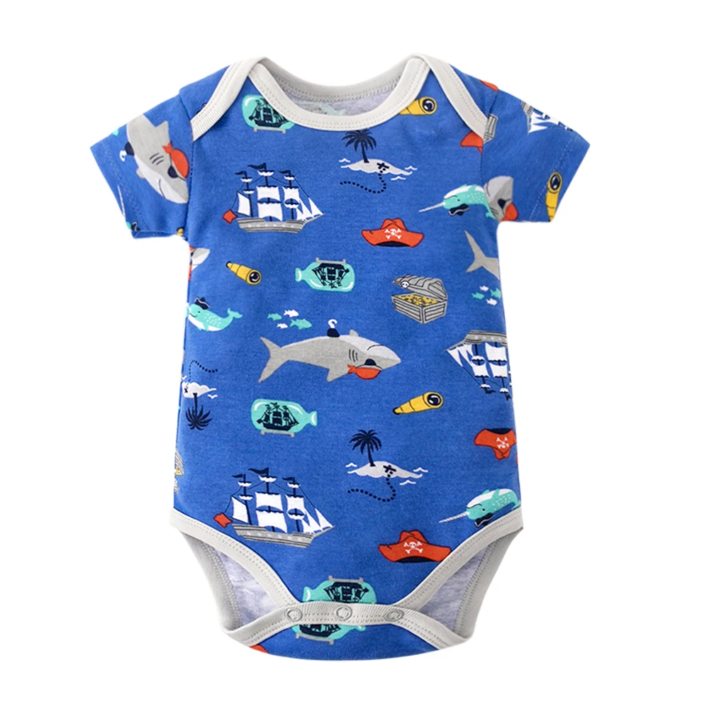 Hot sales Newborn Bodysuit Baby Clothes Cotton Body Baby Short Sleeve Underwear Infant Boys Girls Clothing Baby\'s Sets