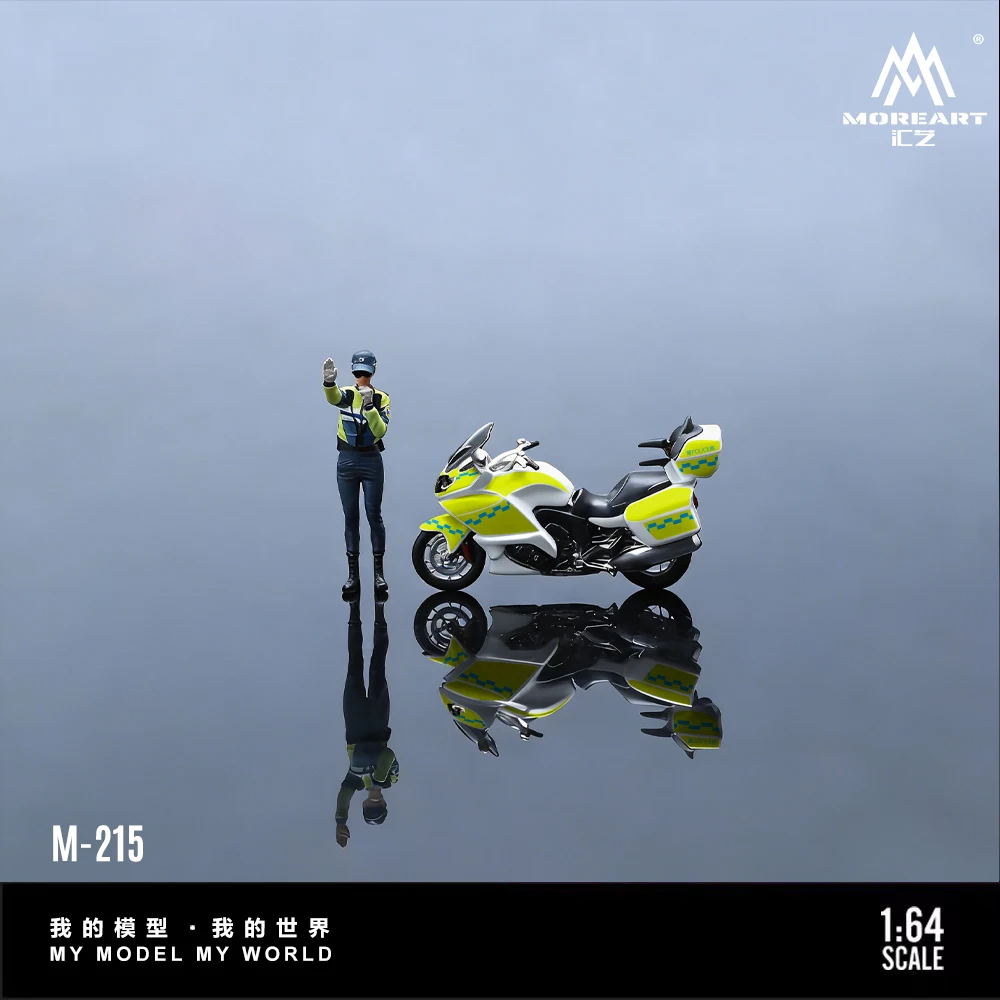 *Pre-Order*MoreArt 1:64 Police Motorcycle Female mounted Police figure Set A, Resin Model For Gift&Display&Collection