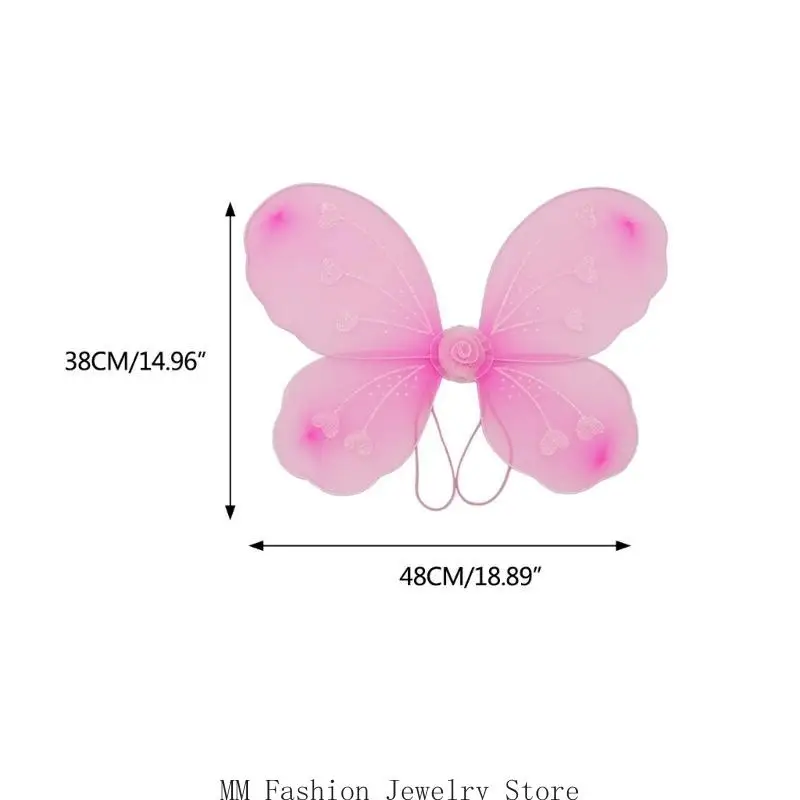 요정 엘프 천사 날개 여자 여자 할로윈 파티 코스프레 의상, 나비 날개 무대 공연 사진 날개 D0UB