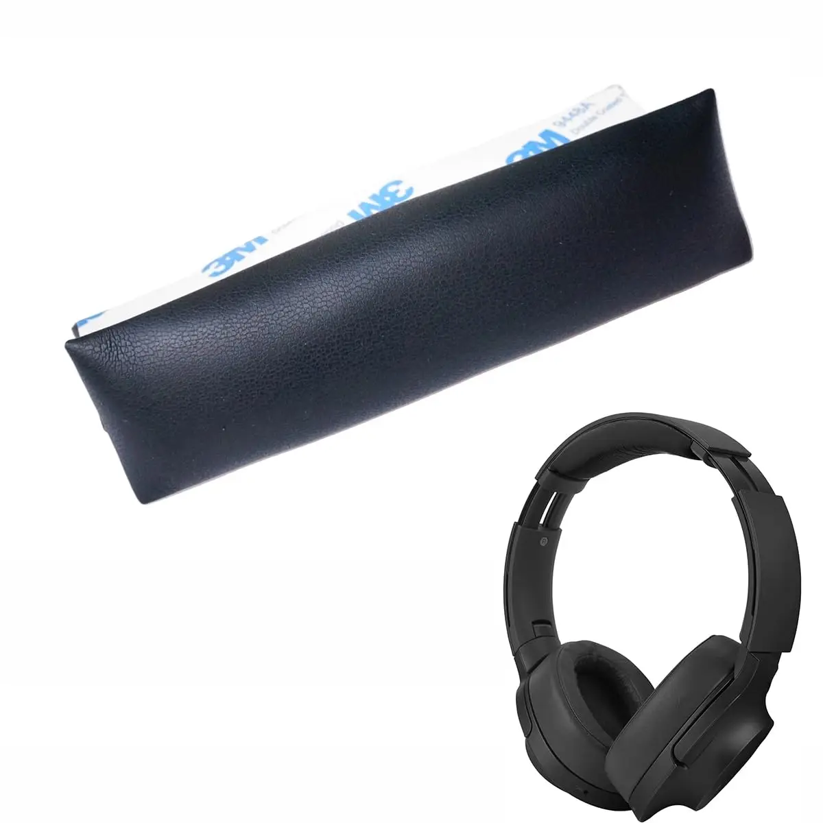 V-MOTA Ear Cushions Headpad Compatible with Sony WH-H900N MDR-100ABN Headset,Head Band Cushion Cover Repair Part (Black 1 Piece)