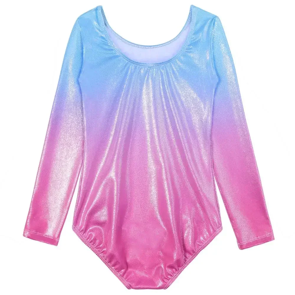 

BAOHULU оригинальный балетный трико с длинными рукавами для маленьких девочек с мультяшным узором, гимнастический купальник для фитнеса, балетные танцевальные костюмы