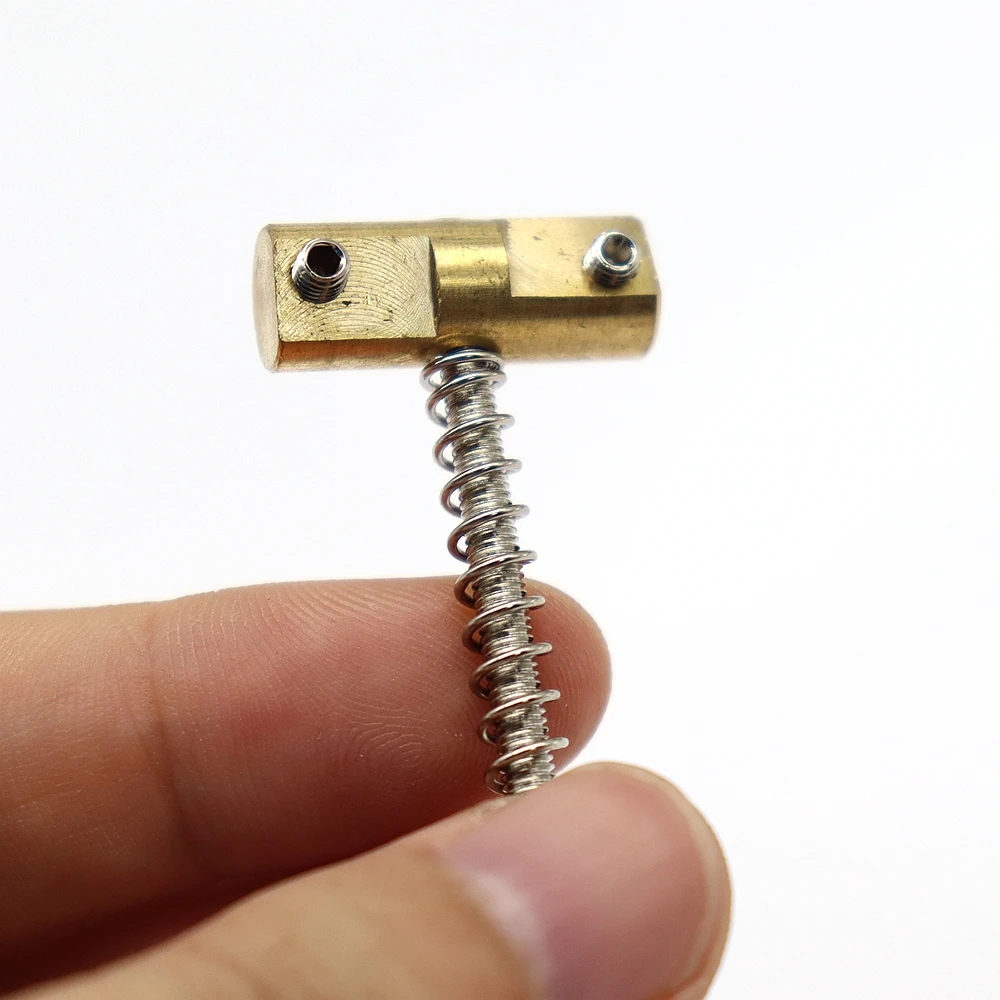 1 Set TL Gitarre Brücke Sättel Vintage Messing Kompensiert Sättel für Tele Style Gitarre Teil – Detail 12