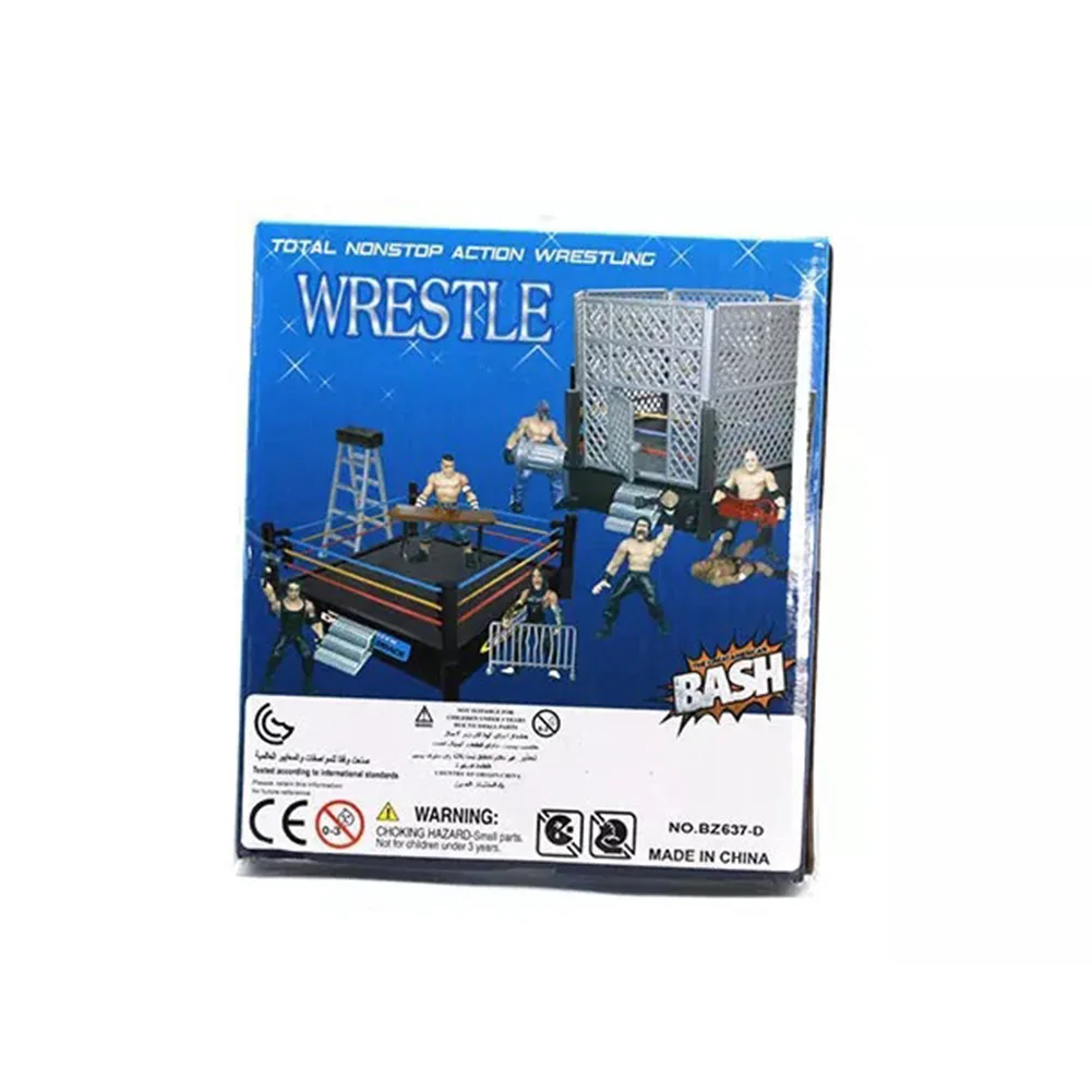 Juguete de lucha libre para niños, con estación de combate, atleta, modelo de gladiador, guerrero, suministros de aprendizaje temprano