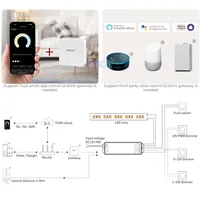 LS4 Miboxer 0/1~10V Dimming Driver 12V-48V Max 12A 0~10V,1~10V,10V PWM,push button dimmer led controller 2.4G remoter control
