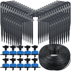 Kit de riego por goteo para invernadero, 4 vías, 2L, 4L, 8L, 3/5mm, manguera, flecha, maceta, jardín, curva de riego, transmisor de gotero