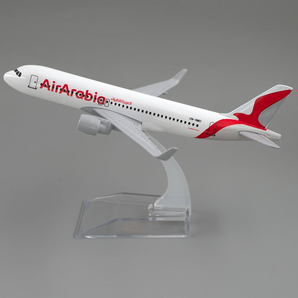 لعبة نموذج طائرة معدنية للأطفال ، Airbus A320 Air Arabia ، 15 ، هدية للزينة ، 1: Scale