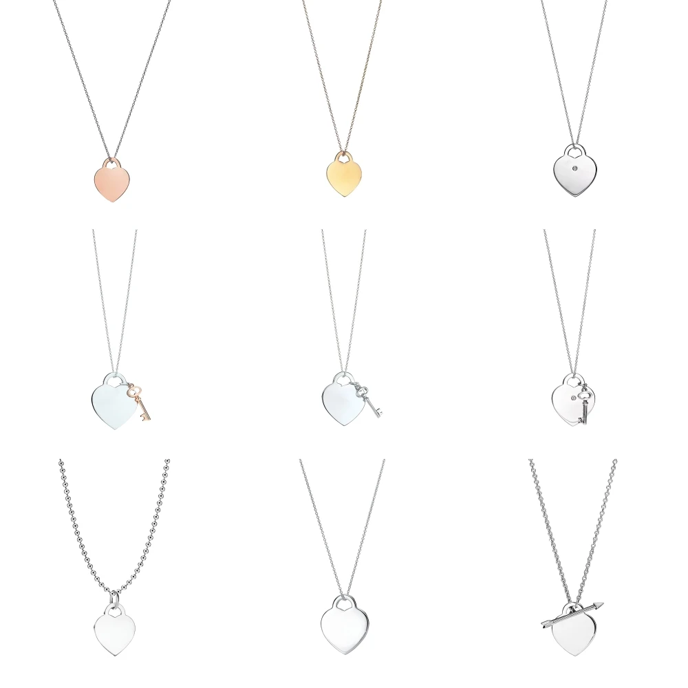 

S925 Silver Necklace for Women Girls Jewelry Gift for Valentine’s Day Wedding or Birthday Party Events