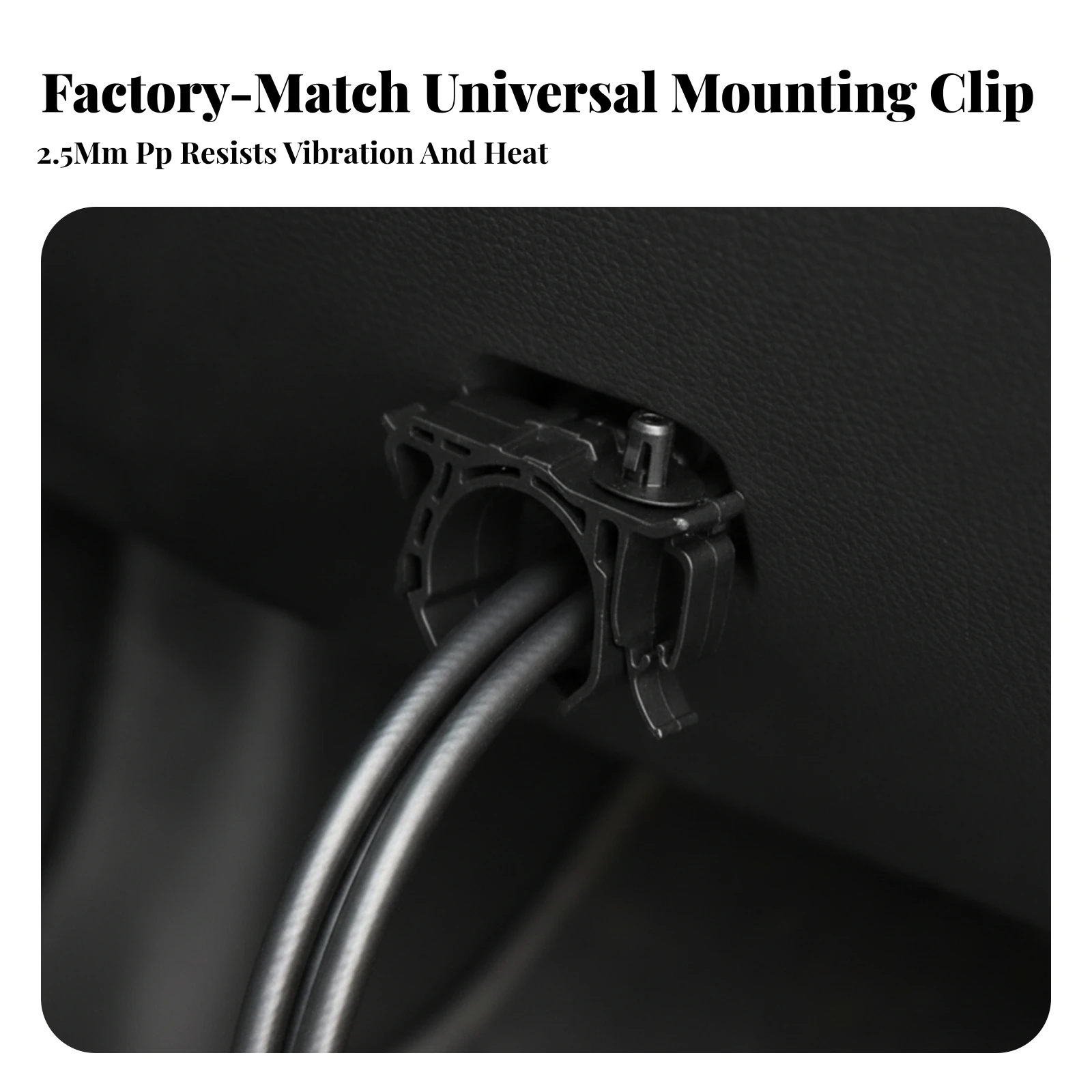 Wiring Harness Clip One-Piece Automotive Interior Clip Molded Clamp with Circular Opening OEM-Style for Car DIYers