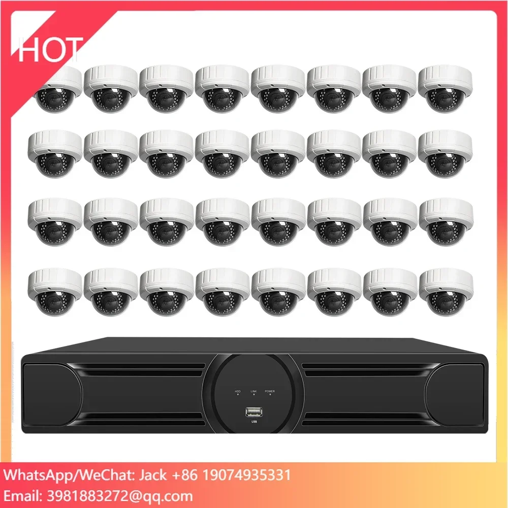 Loosafe 32CH 5MP NVR Kit Sistema de cámaras de seguridad Kit de grabadora de videovigilancia CCTV para exteriores