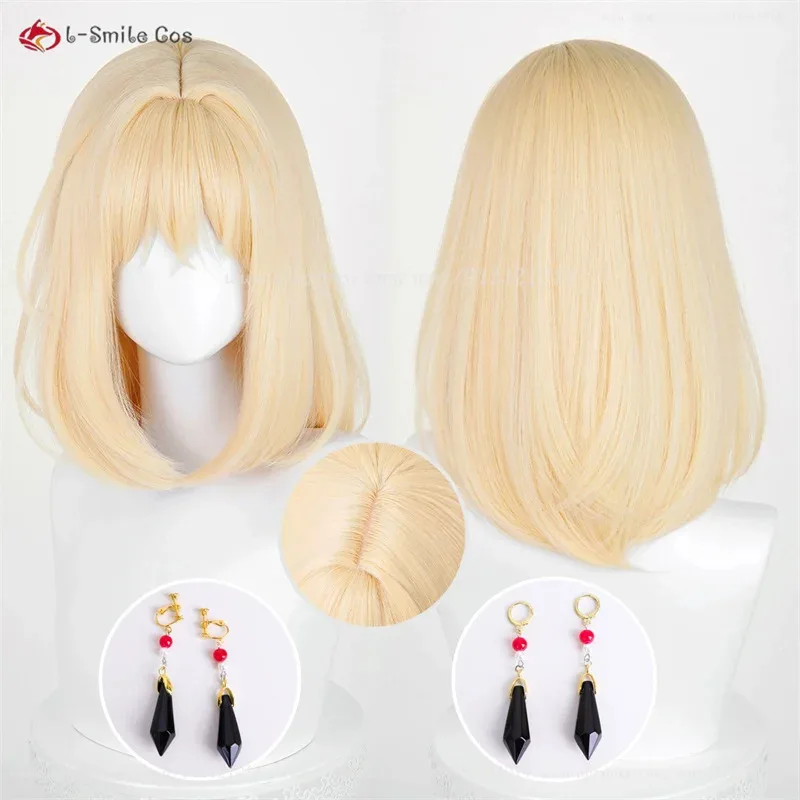 ミスミウイカミスミ初音コスプレウィッグドロリス-45-センチメートルゴールデンウィッグ-ave-ムジカコスプレアニメウィッグ耐熱人工毛