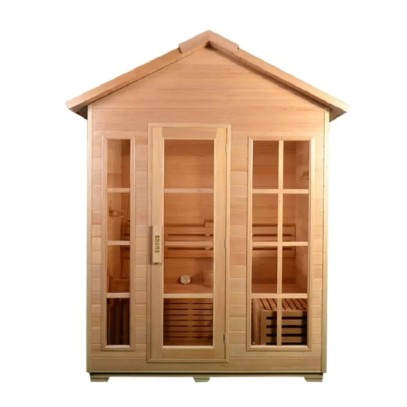 Canadian Hemlock Finnish Solid Cedar Outdoor Sauna