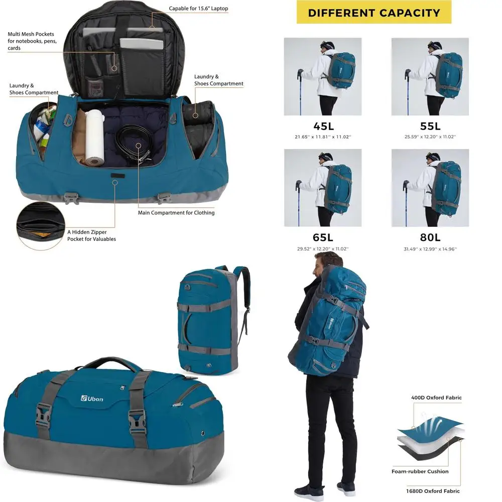 

Спортивный рюкзак на 4 отделения с мягкими лямками, дорожная сумка для кемпинга и путешествий, с отделением для обуви