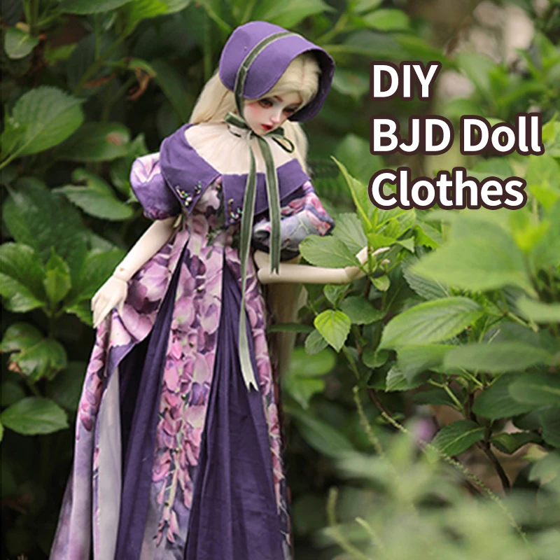 YESTARY Ob27 DIY BJD Doll Clothes Blythe Doll Accessorie 1/4 1/6 Holala French Dress DIY Doll Clothes Material Kit For Girl Gift