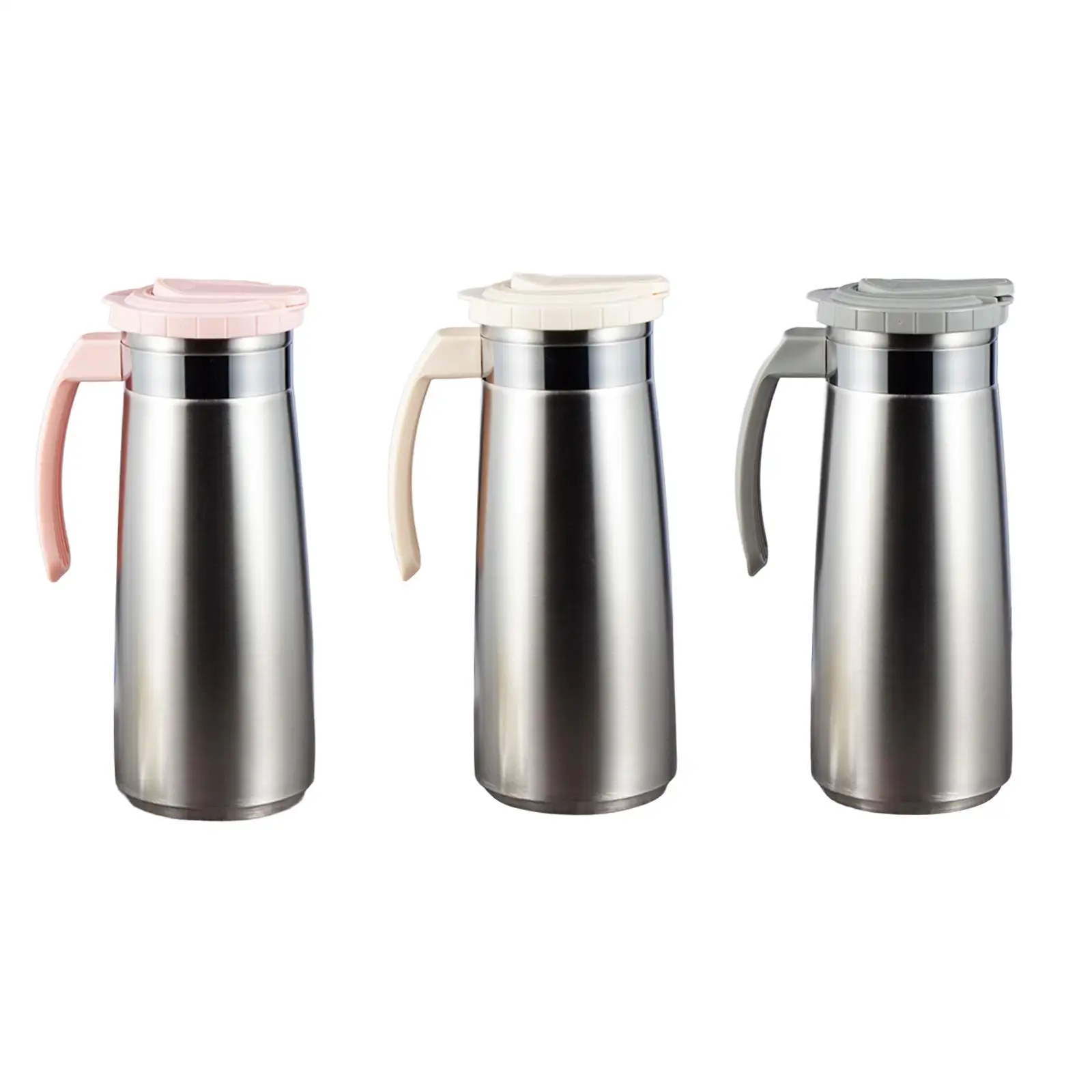 Stainless Steel Water Jug Teapot Reusable Mix Drinks Juice Jar Lemonade Kettle for Picnic Home Kitchen Camping Restaurant
