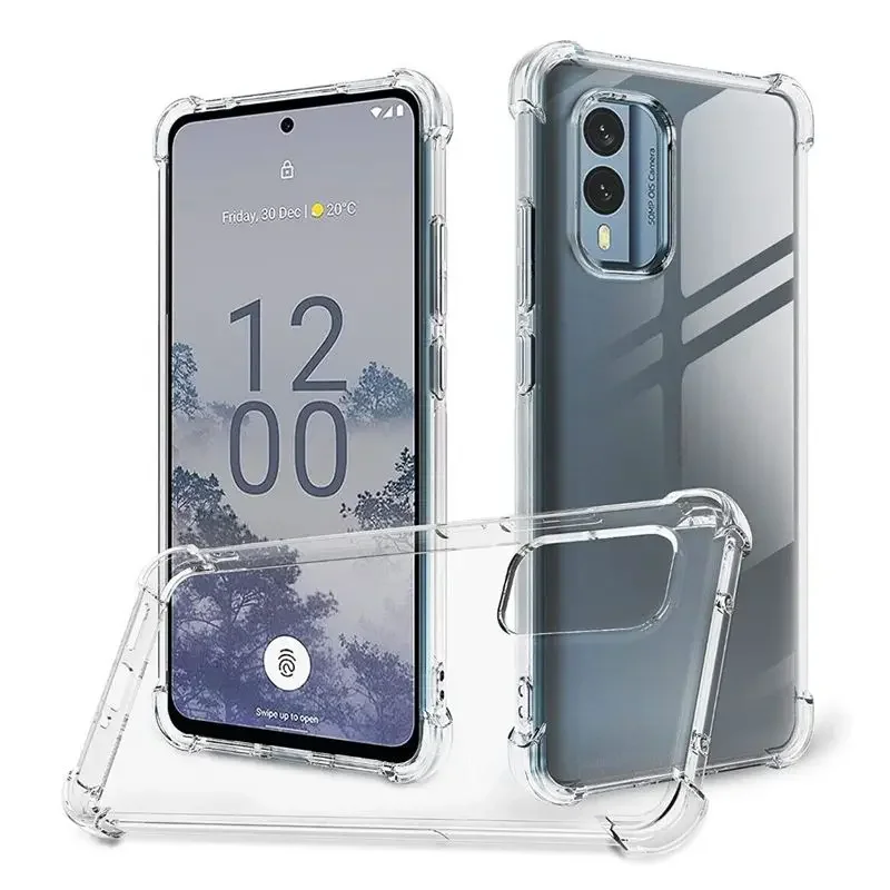 Funda de teléfono transparente de TPU suave para Nokia C210, C110, C22, C32, C12, XR21, G310, G400, G42, G22, Fundas protectoras a prueba de golpes