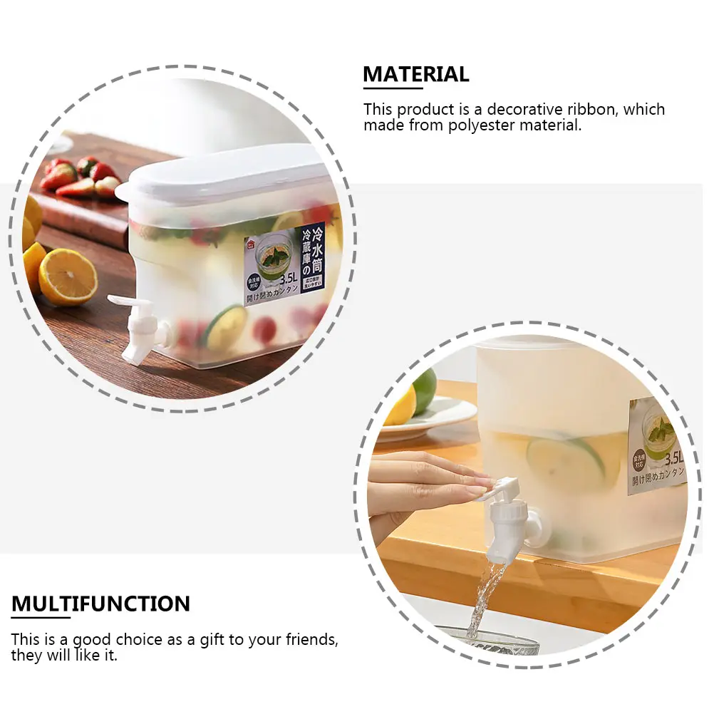 

Water Drinks Dispenser Refrigerator Cold Kettle Large Capacity Pitcher Kitchen Lemon Juice Jug Beverage Holder Fruit Teapot Safe