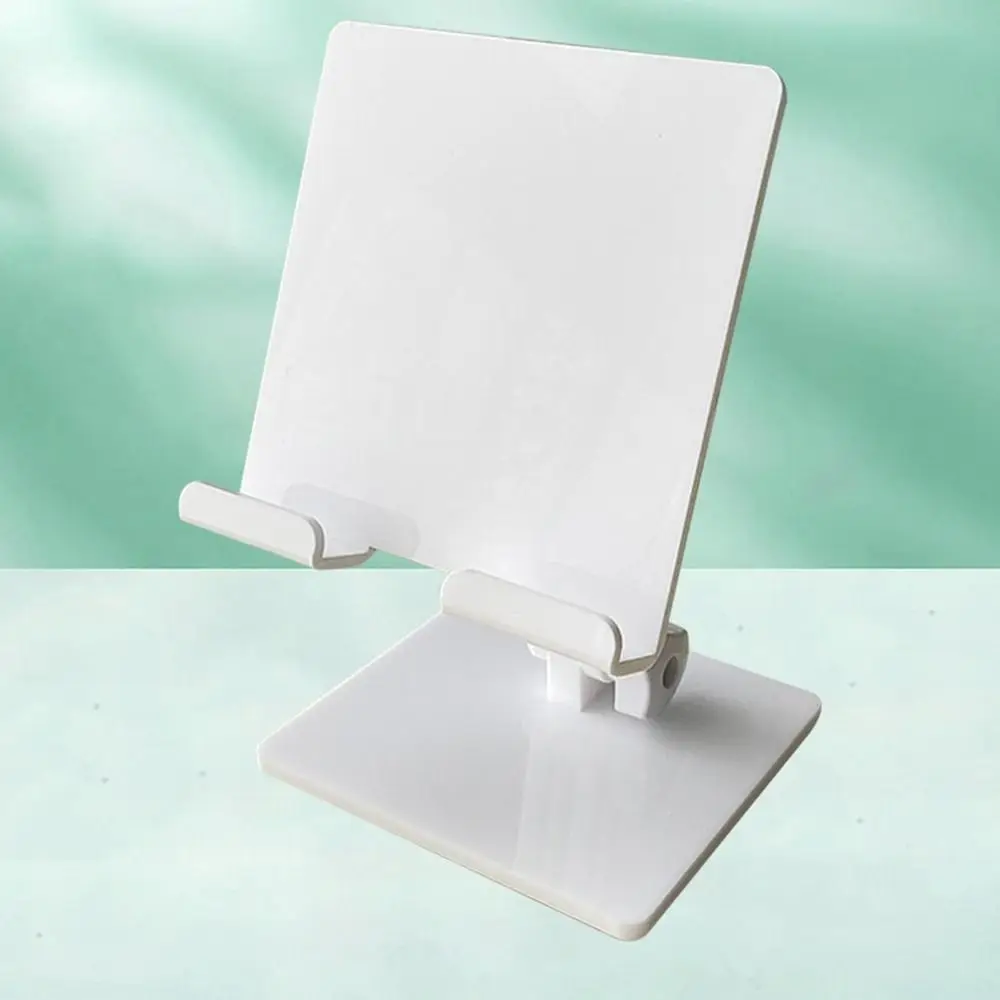 Práctico soporte acrílico ajustable para tableta, soporte transparente portátil antideslizante, soporte plegable duradero y resistente para escritorio