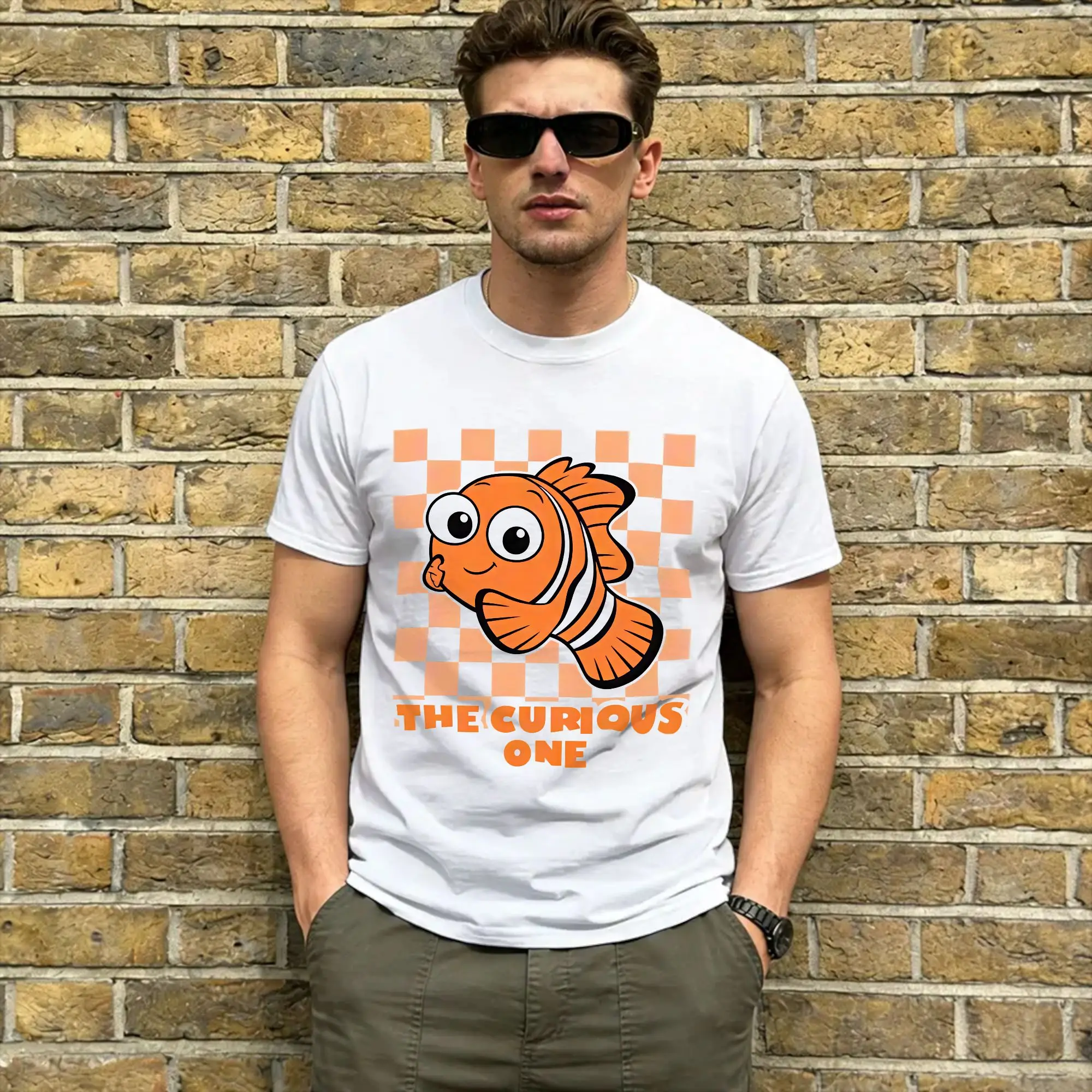 Vintage Findings Nemo Character T-Shirts for Men O Neck Pure Cotton T Shirts  Short Sleeve Tee Shirt Summer Tops