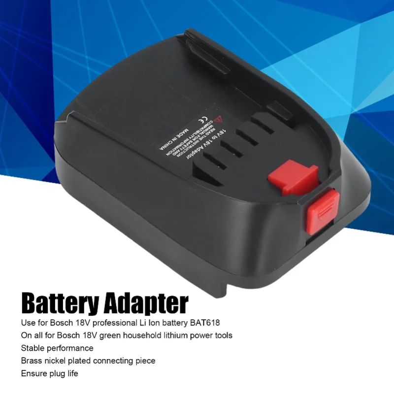 Battery Adapter Converter For Bosch BAT618 Li Ion Batteries 18V Electrical Power Tool BOSB18C