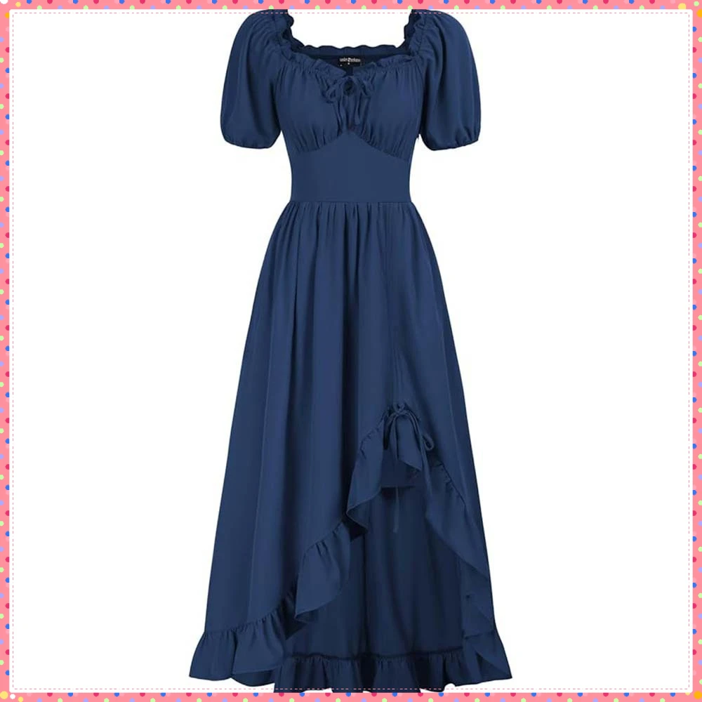

Retro Vintage Dress Cosplay Costume Halloween Carnival Party Clothing
