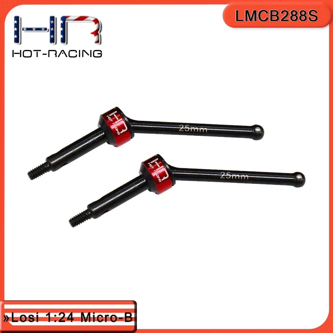 HR Losi 1:24 Micro-B 45 steel rear universal joint 25mm pair