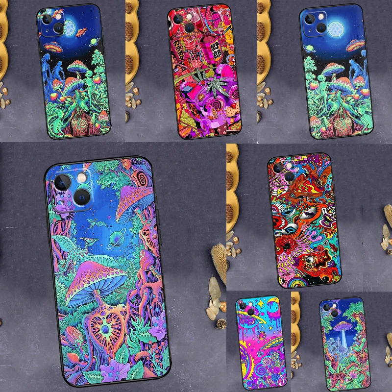 Psychedelic Trippy Visuals Colours Case For Samsung Galaxy M52 M14 M54 M32 M13 M33 M53 M56 M36 M16 M31 M11 M12 M35 M55 M15 M06