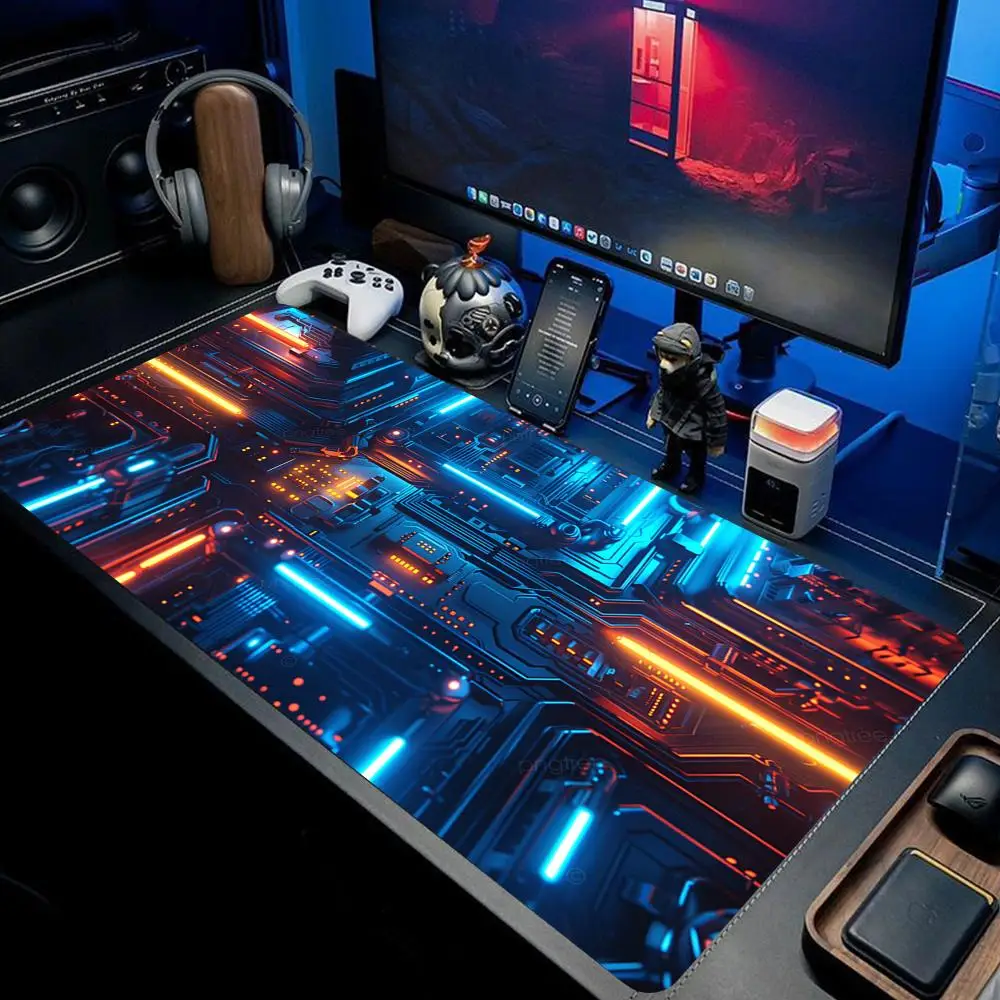 

Chip machinery Mouse Pad large keyboard mouse desk pad non-slip rubber gaming mouse pad laptop mouse carpet