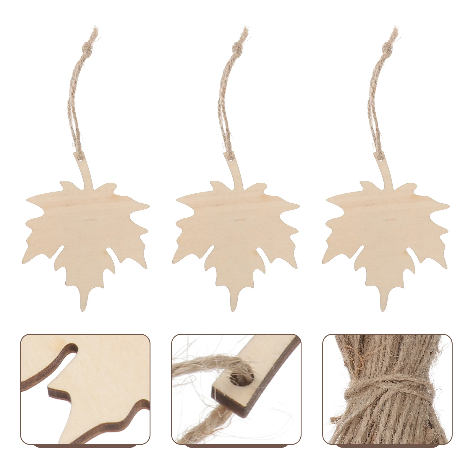 

Maple Leaf Tag Tags Label Thanksgiving Decorations Wood Ornament DIY Hanging Ornaments Unique Wooden Slices