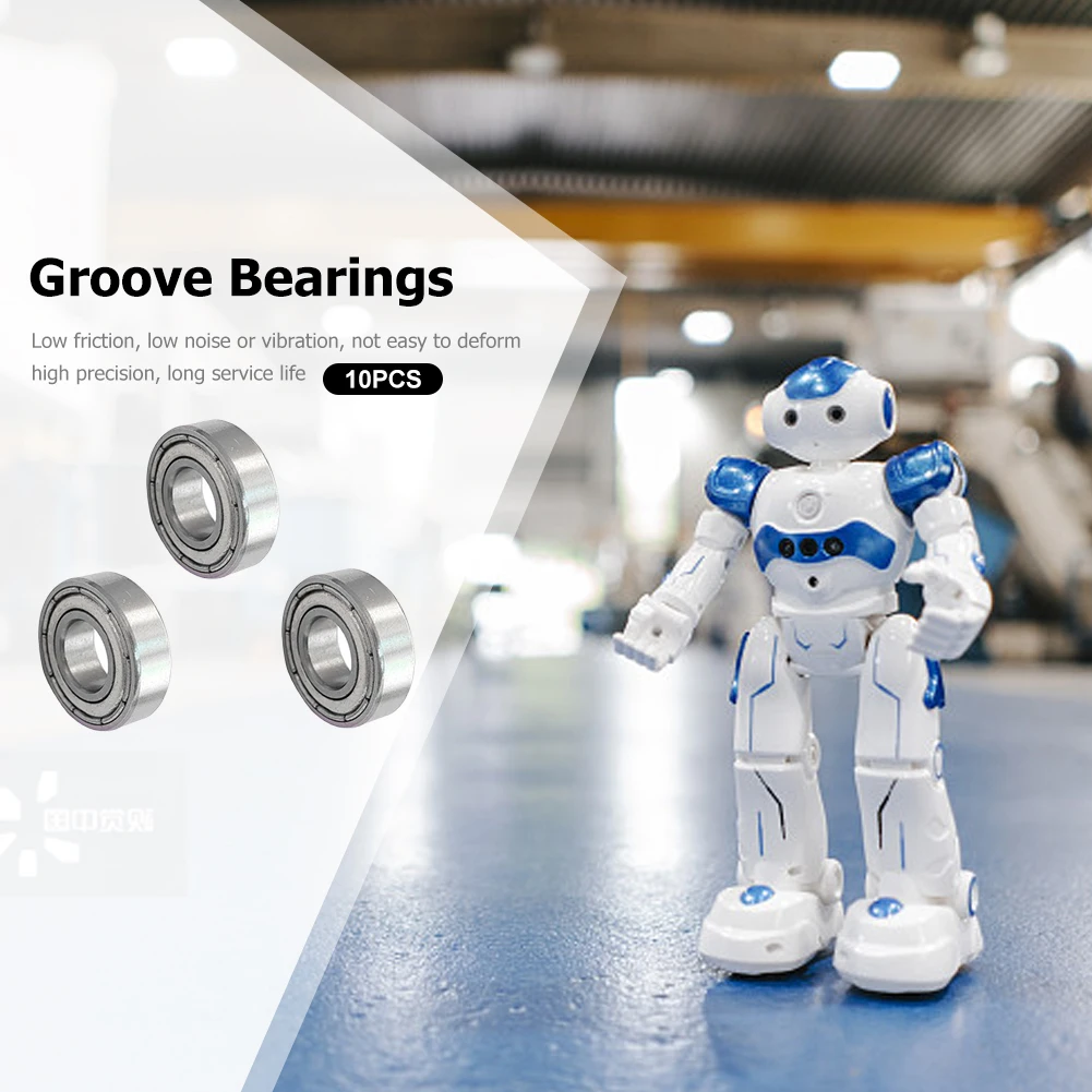 10 Buah 688ZZ Bantalan Bola Bantalan Baja Karbon Tinggi Terlindung Ganda 8X16X5Mm Bantalan Alur Dalam Bagian Printer 3D Beban Berat