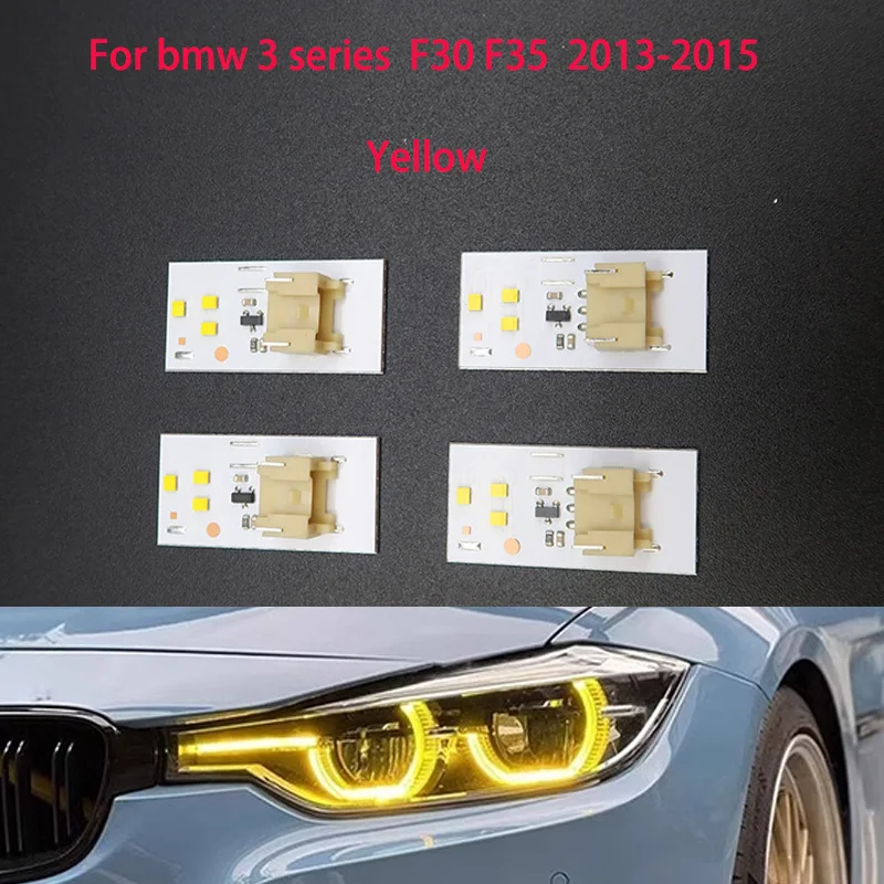 New For bmw F30 F35 2013-2015 car hernia headlights DRL chip Ballast LED boards Yellow Direct replacement Bright Yellow