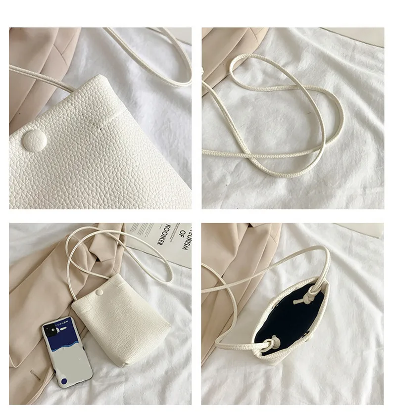 Nowe damskie miękkie torebki ze skóry PU damskie torebki Retro Mini na ramię etui na telefon etui na karty modne torby Crossbody dla dziewczynki