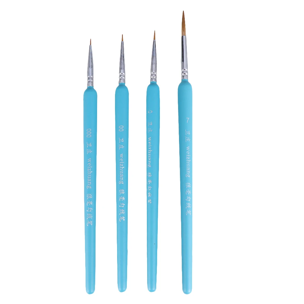 

9pcs Professional Detail Paint Brush Set Wolf Hair Tip Fine Detailing Painting Brushes For Acrylic Watercolor Gouache Oil Art