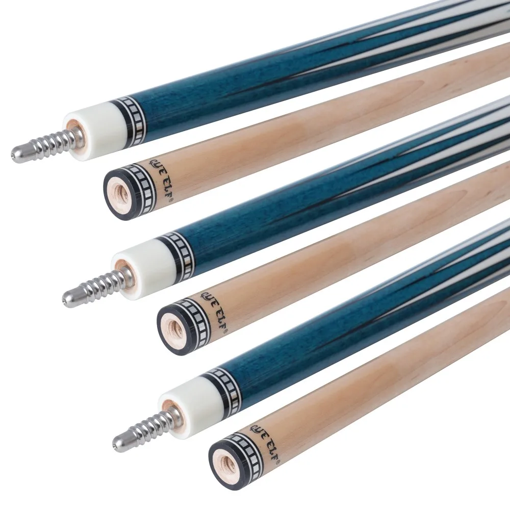 Hot Selling Luxury Blue Real Leather Grip Billiard Pool Cue  for Pool Cue Stick User