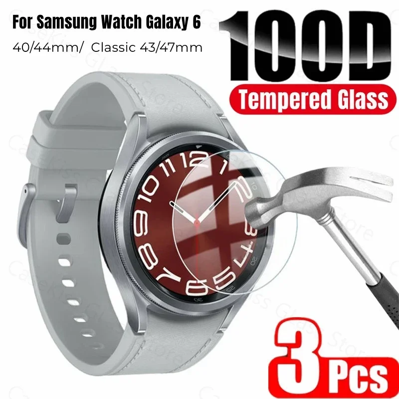 100D Screen Protector For Samsung Galaxy Watch 6 40mm 44mm Tempered Glass on galaxy Watch6 Classic 43mm 47mm watch5 Pro 45mm