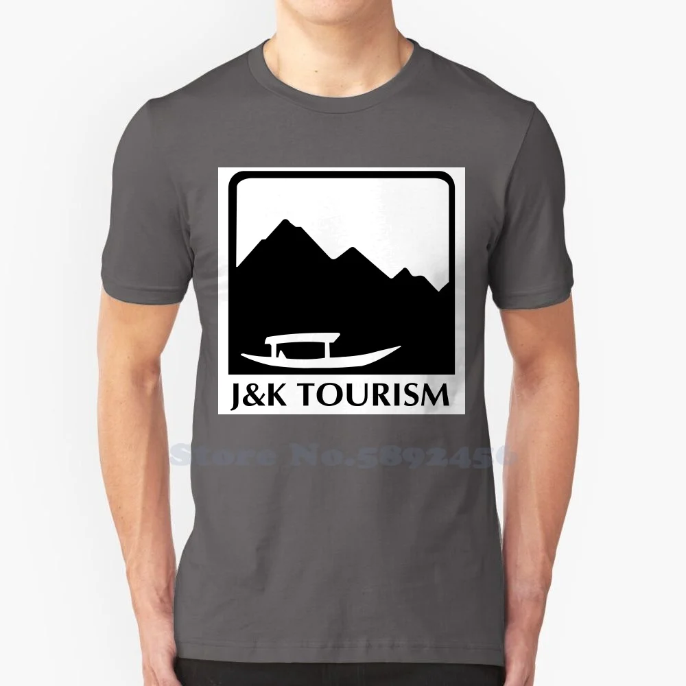 Jammu And Kashmir Tourism Unisex Clothing Streetwear Printed Brand Logo 100% Cotton T Shirt Graphic Tee