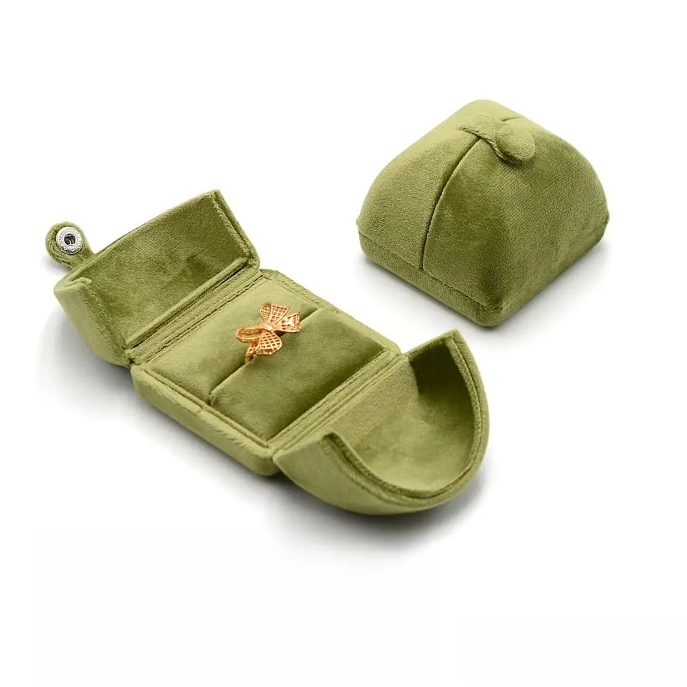 

Сплошной цвет, бархатная шкатулка для драгоценностей, винтажное двойное ожерелье, браслет, чехол-органайзер, украшения, держатель для ювелирных изделий, подарок