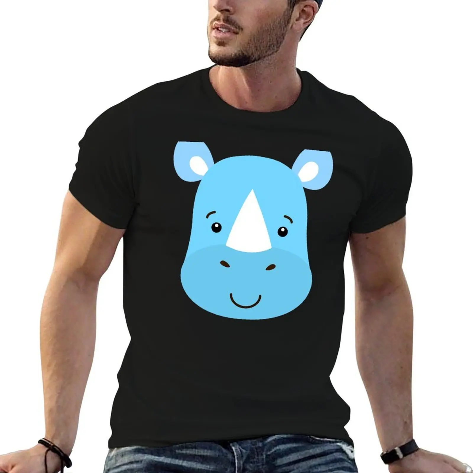 Rhino head T-Shirt graphic shirts affliction shirts outfits for men