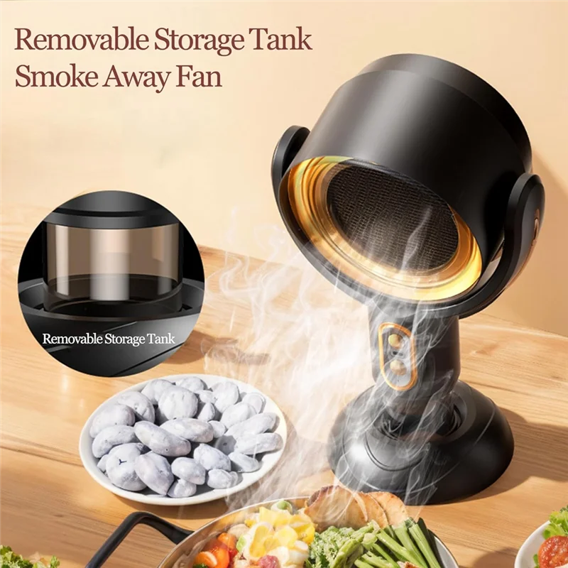 

A52Q Smoke Fan for Indoor Smoking | Electric Smokeaway Purifier Portable Table Air Cleaner Rechargeable