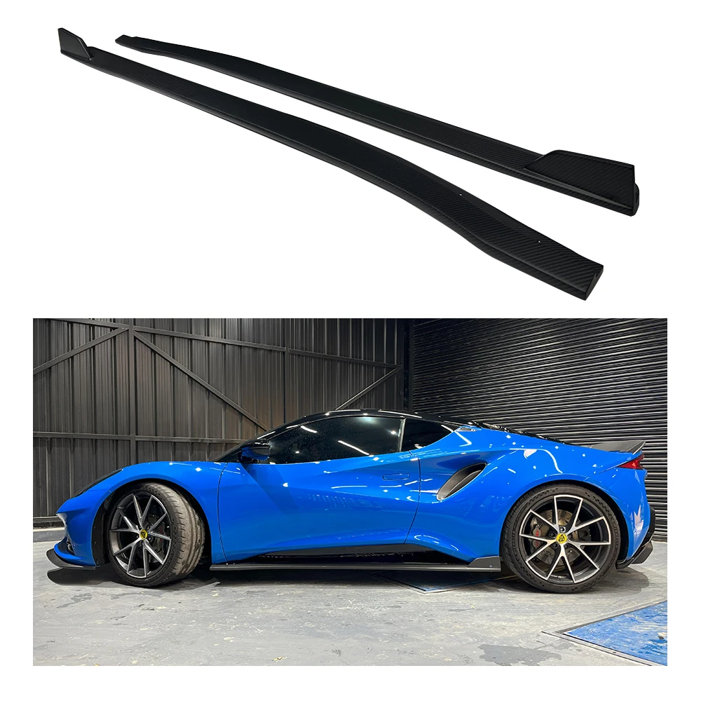 

Real Dry Carbon Fiber Side Skirts for Lotus Emira Bodykit OD Style Side Splitter